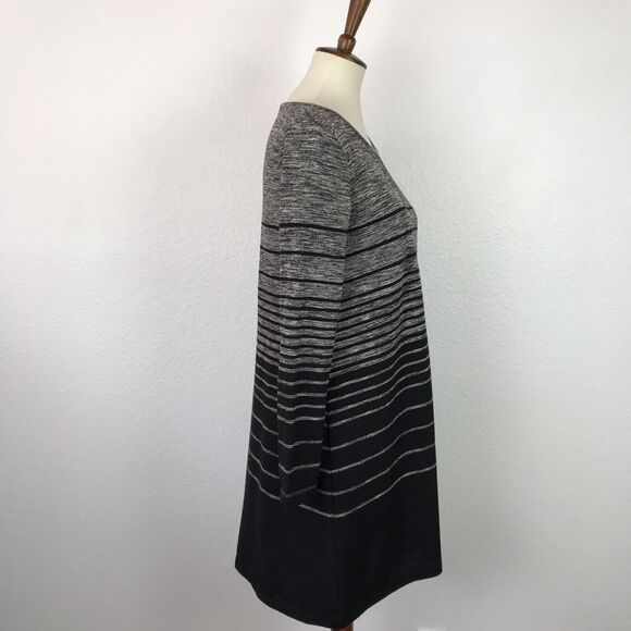 Max Studio Dress Pullover Striped Stretch Knit Color Block - Picture 6 of 9